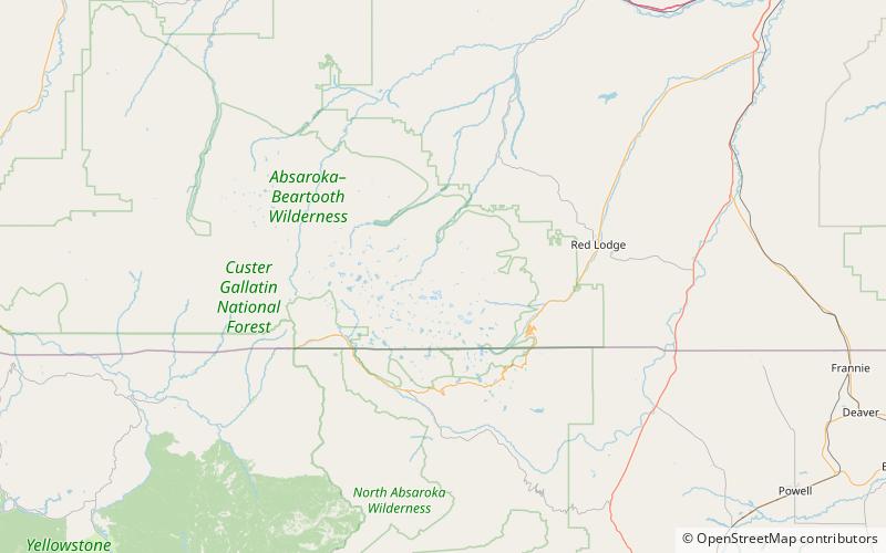 mount inabnit absaroka beartooth wilderness location map