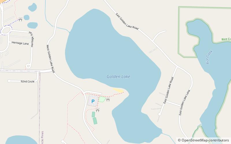 golden lake circle pines location map