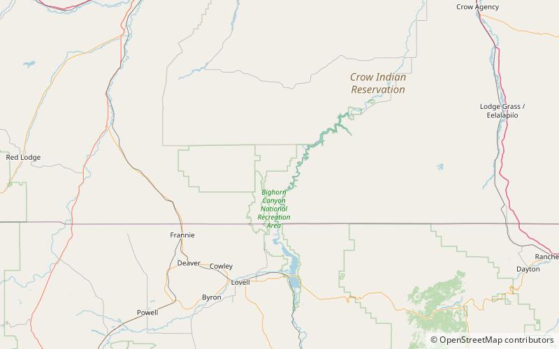 Caroline Lockhart Ranch location map