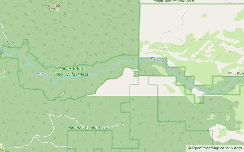 Lower White River Wilderness location map