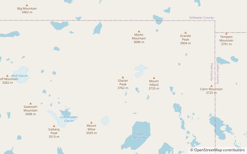 glacier peak absaroka beartooth wilderness location map