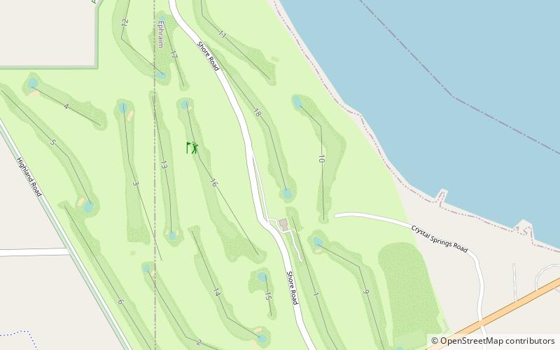 Peninsula State Park Golf Course location map