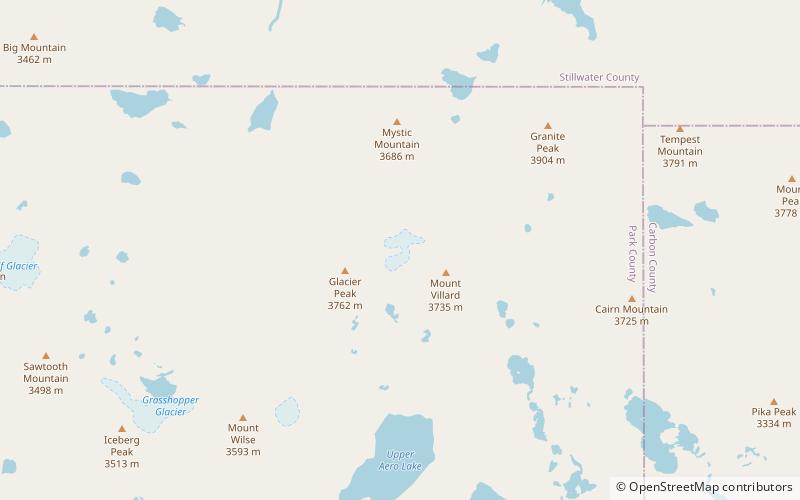 hidden glacier absaroka beartooth wilderness location map