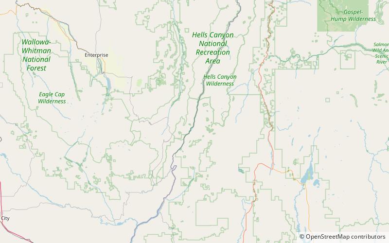 Hells Canyon location map