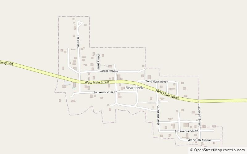 Bearcreek Bank location map