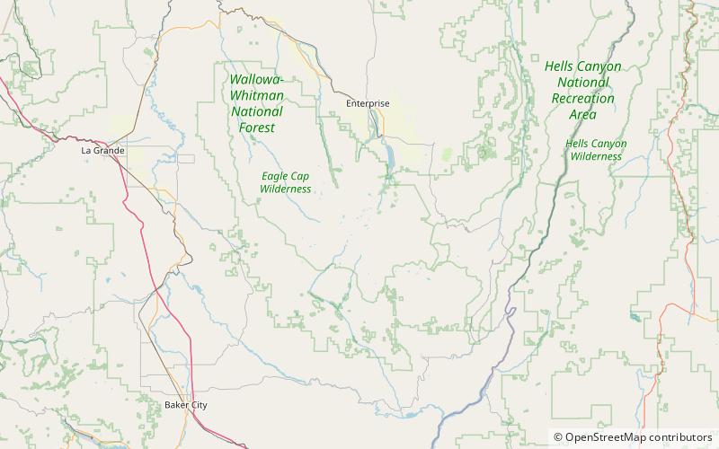 benson glacier eagle cap wilderness location map