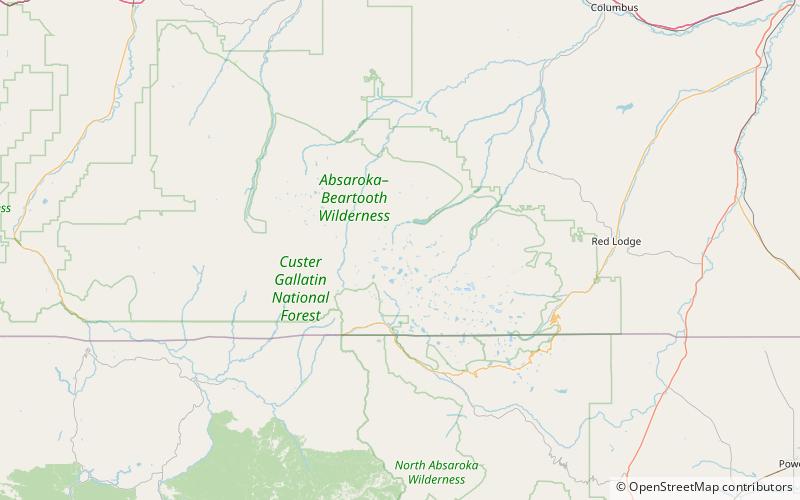 mystic mountain absaroka beartooth wilderness location map