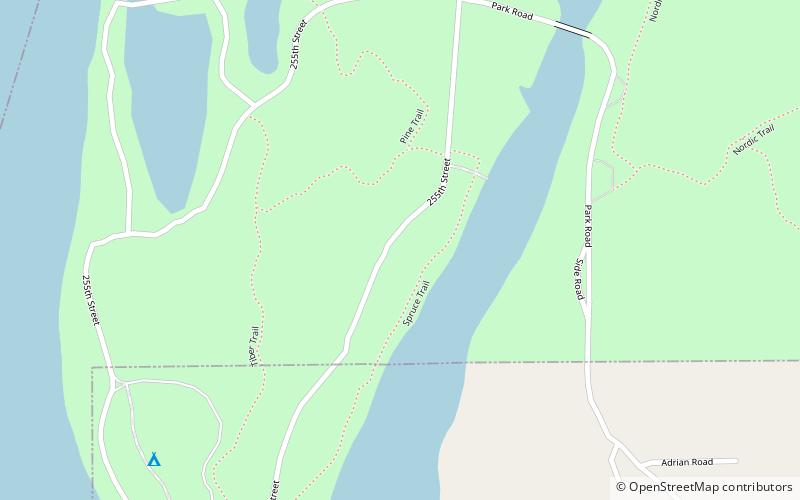 Brunet Island State Park location map