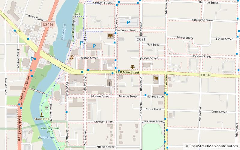 Anoka Post Office location map