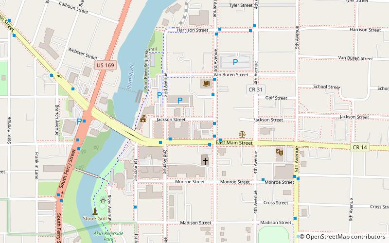 Jackson Hotel location map