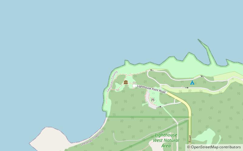 Grand Traverse Light location map