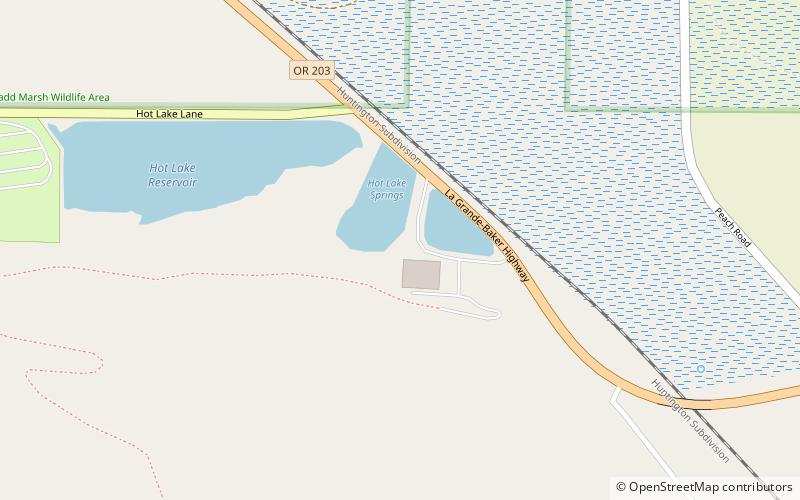 Hot Lake Springs location map