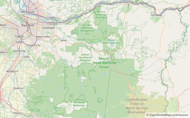 little niagara falls salmon huckleberry wilderness location map