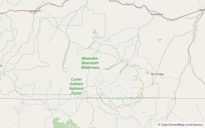 mount hague absaroka beartooth wilderness location map