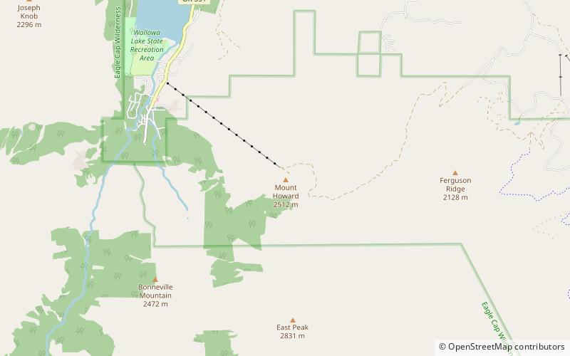 Mount Howard location map