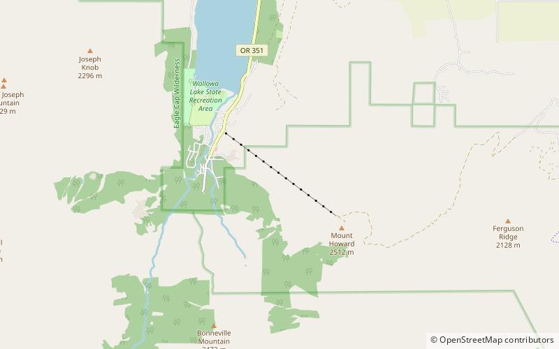 Wallowa Lake Tramway location map