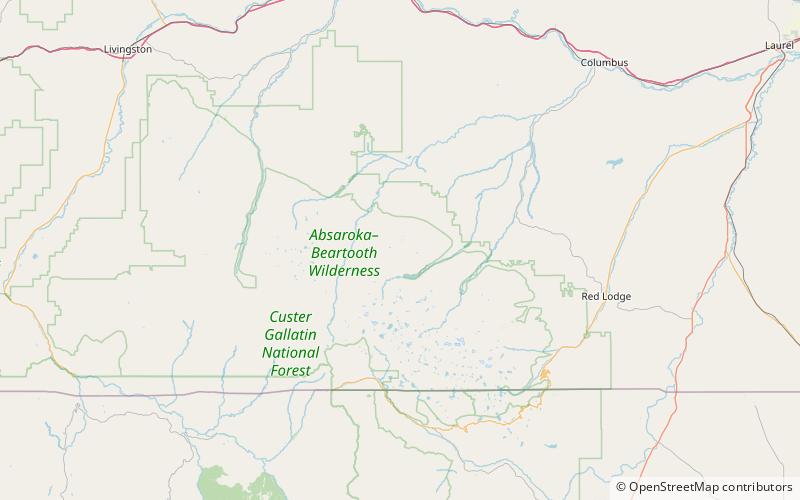 mount wood absaroka beartooth wilderness location map