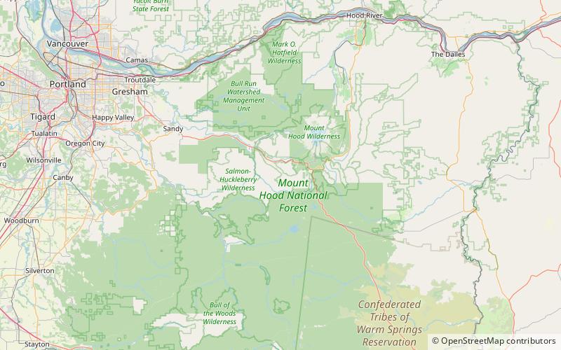 Salmon-Huckleberry Wilderness location map