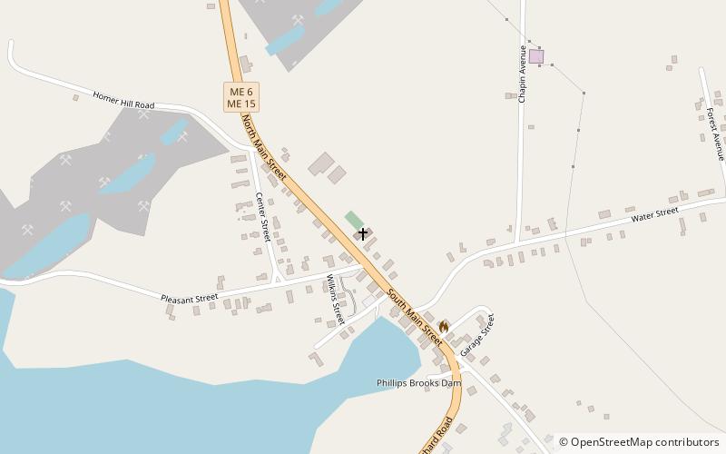 Monson Community Church location map