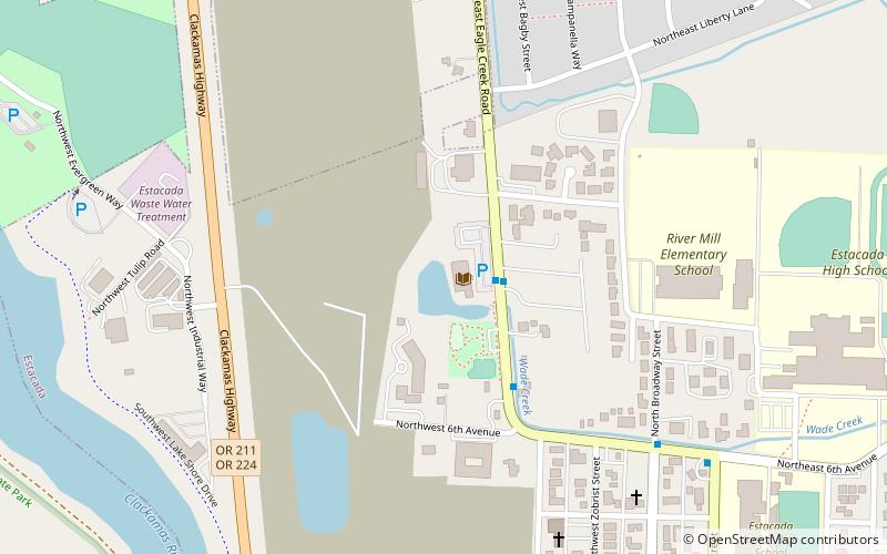 Estacada Public Library location map