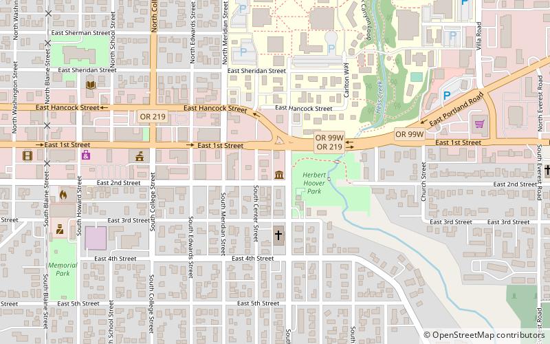 Hoover-Minthorn House location map