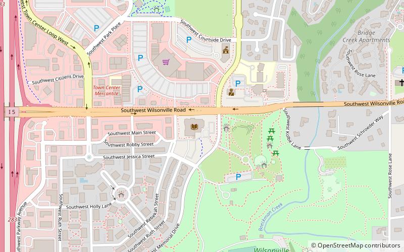 Wilsonville Public Library location map