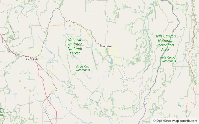 twin peaks eagle cap wilderness location map