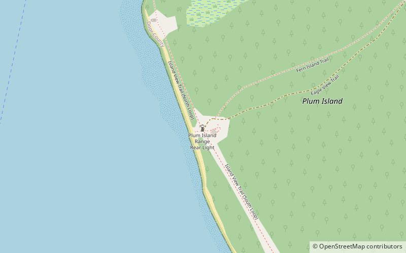 Plum Island Range Lights location map