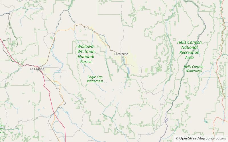 legore lake eagle cap wilderness location map