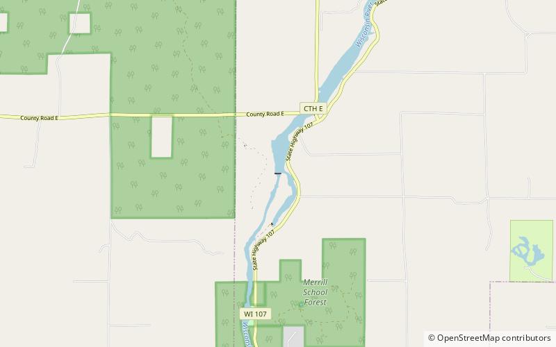Grandfather Falls location map