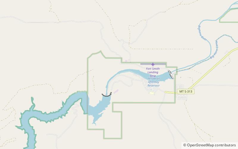 Bighorn Ditch Headgate location map