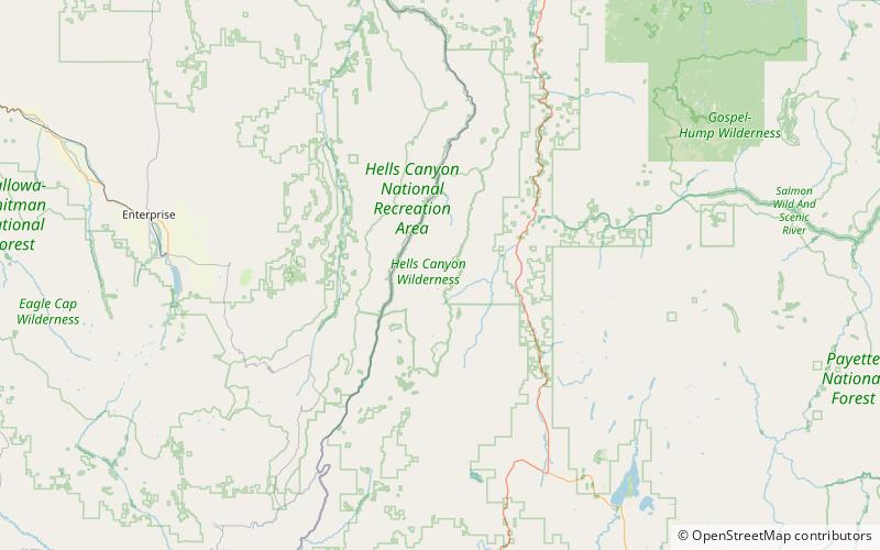 Seven Devils Mountains location map