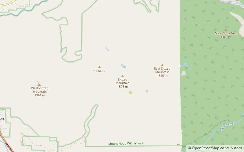 zigzag mountain mount hood location map
