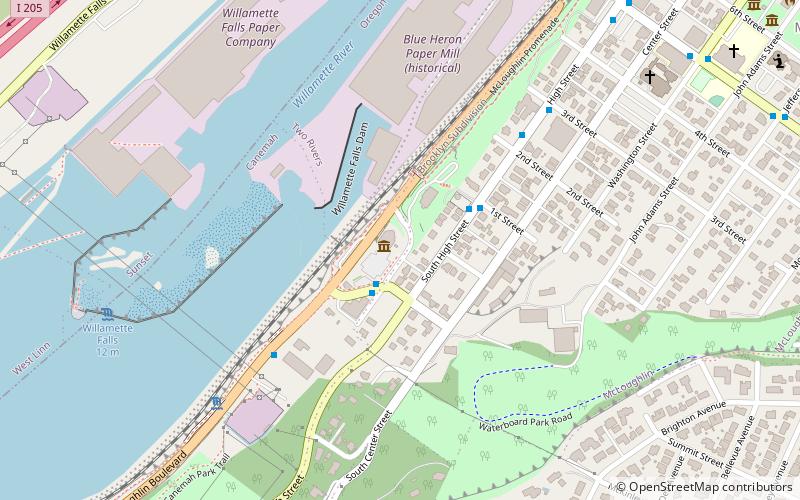 Clackamas County Historical Society location map