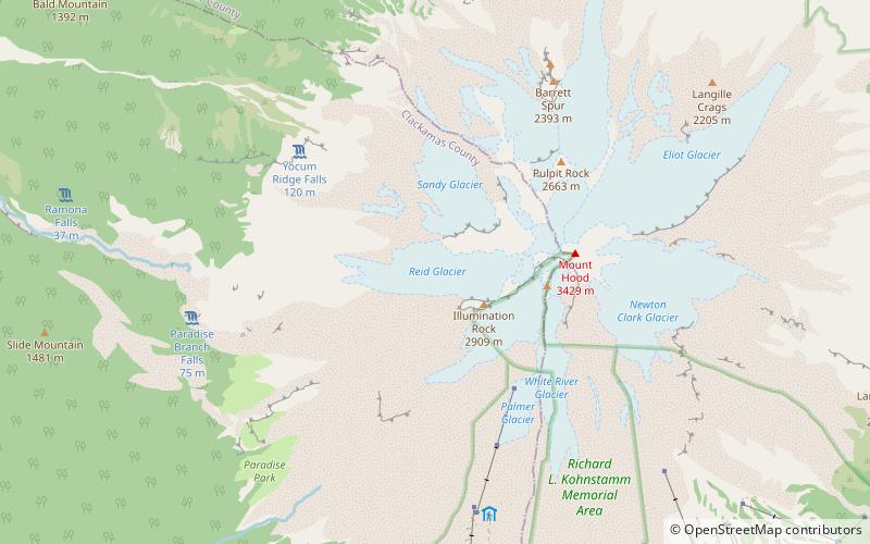 Reid Glacier location map