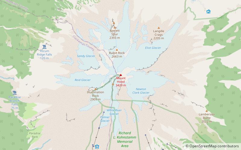 Mont Hood location map