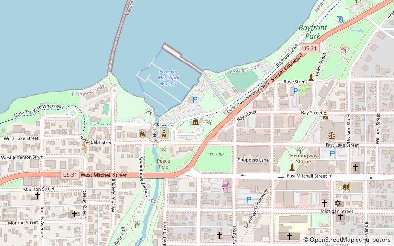 Petoskey Public Works Utility Building location map