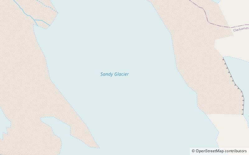 Sandy Glacier location map