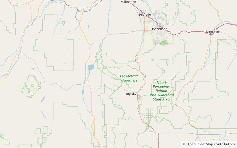 spanish peaks lee metcalf wilderness location map
