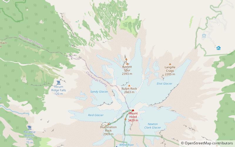 Ladd Glacier location map