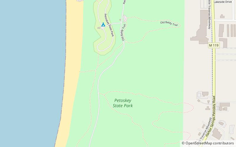 Petoskey State Park location map