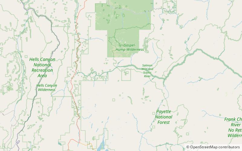 carey dome payette national forest location map
