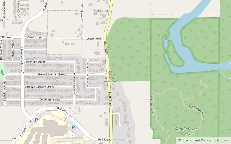 Jonsrud Viewpoint location map