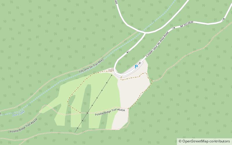 Cooper Spur ski area location map