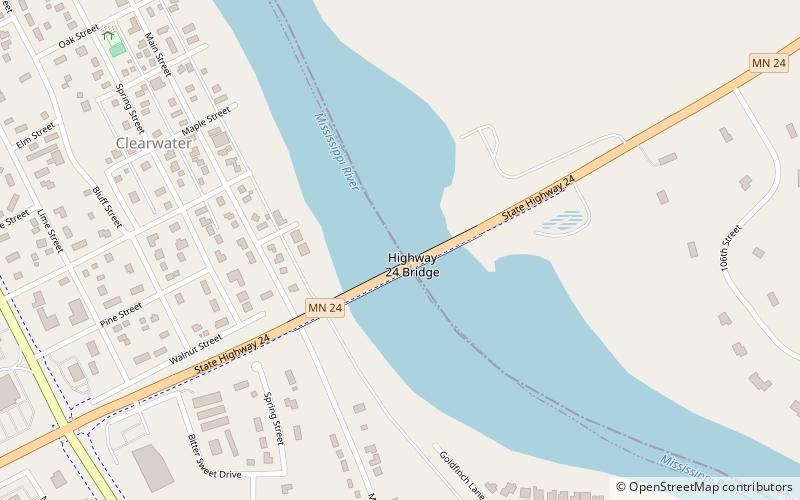 highway 24 bridge clearwater location map