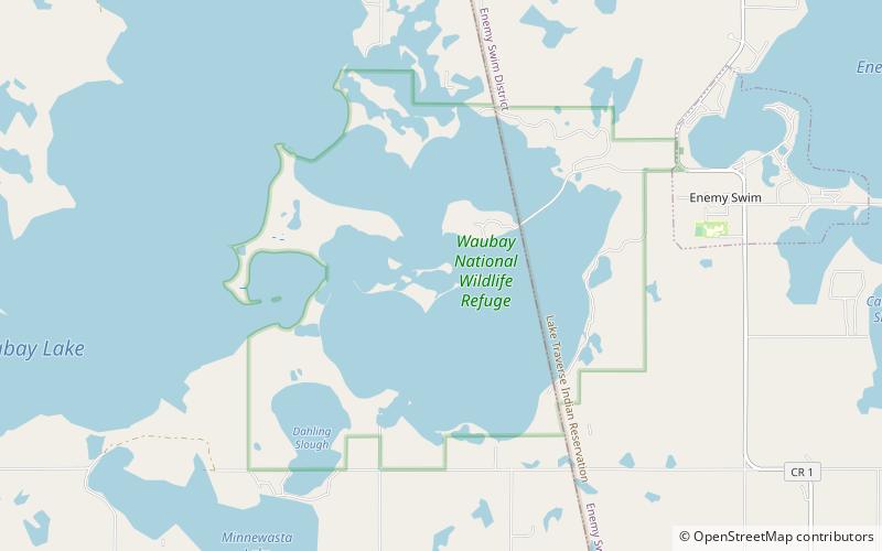 Waubay National Wildlife Refuge location map