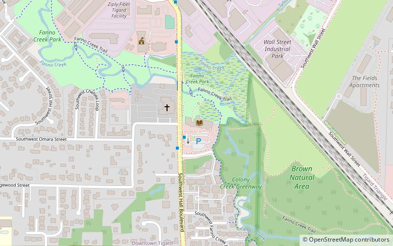 Tigard Public Library location map