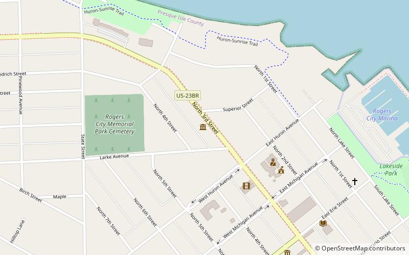 Great Lakes Lore Maritime Museum location map