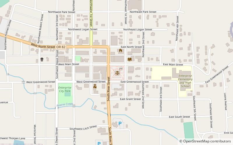 Wallowa County Courthouse location map