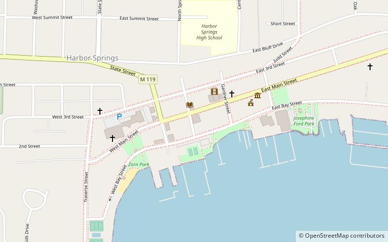 Harbor Springs Library location map
